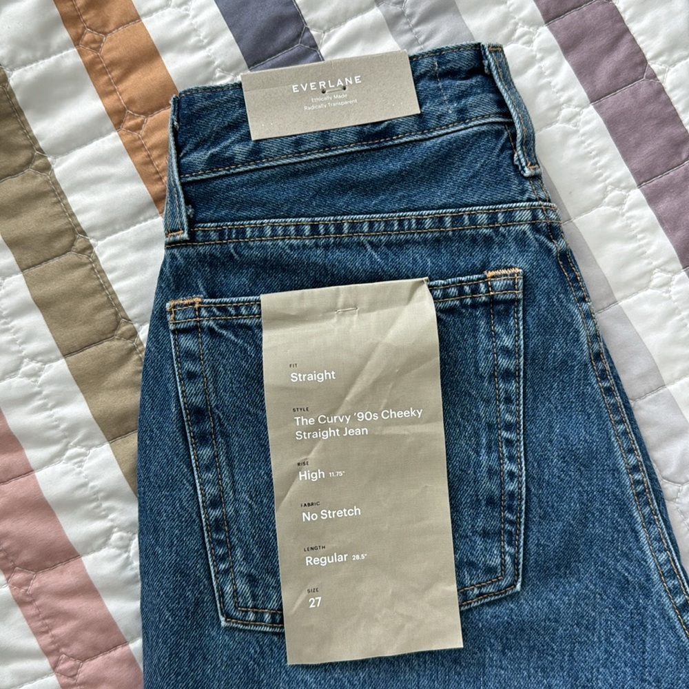 Everlane The Curvy ‘90s Cheeky Straight Northridge Wash Rigid High-Rise Jeans
